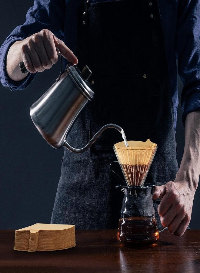Dingkei V60 Coffee Filters, Cone Coffee Filters #2, Natural Unbleached Pour Over Coffee Filter Compatible with V60 Dripper and Coffee Maker, 1-4 Cup (Size 02, 100Count) - Image 4